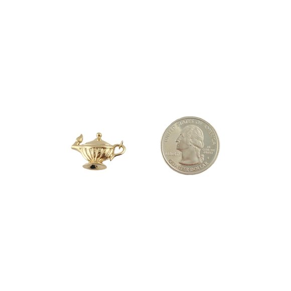 Vintage 14K Yellow Gold Magic Lamp Charm #11719 - Picture 6 of 6